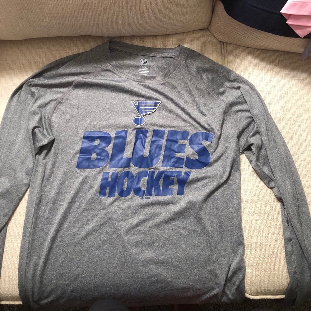 St Louis Blues dri fit long sleeve tee